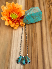 Kingman 3 Stone Necklace