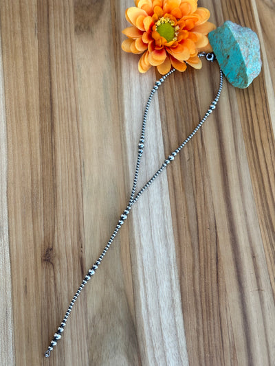 Navajo Style Pearl Y-Necklace