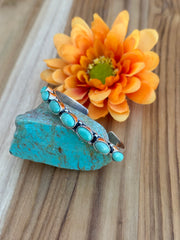 7 Stone Turquoise Cuff