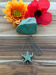 Kingman Turquoise Star Necklace