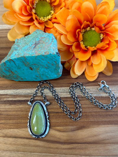 Kingman Teardrop Necklace