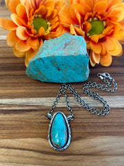 Kingman Teardrop Necklace