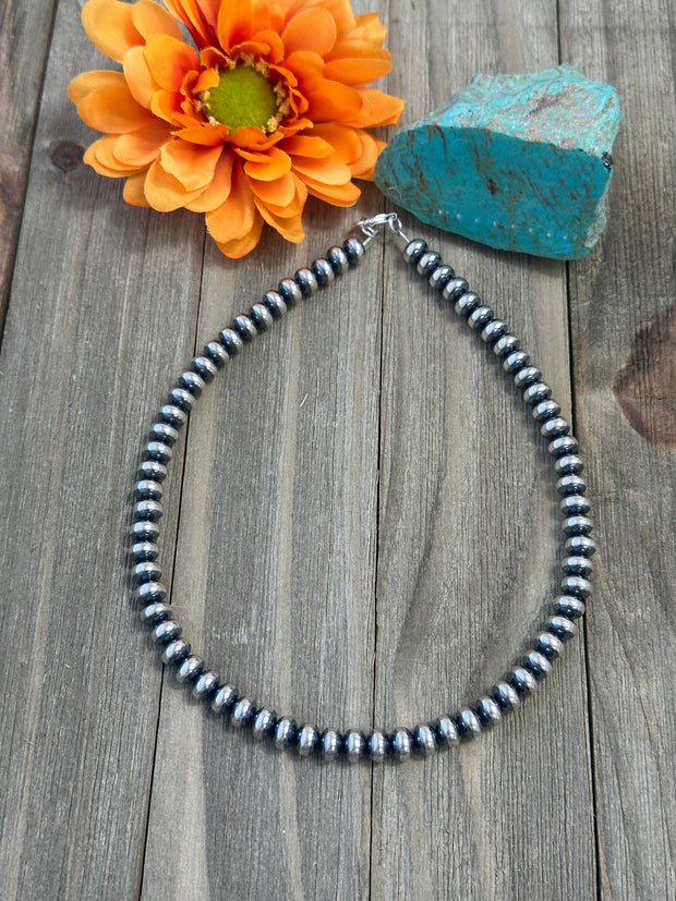 8MM Rondelle Sterling Pearls