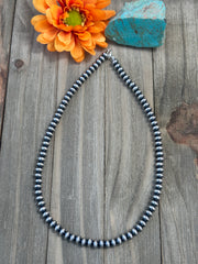 20" 8MM Rondelle Sterling Pearls