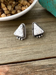 White Buffalo Earrings