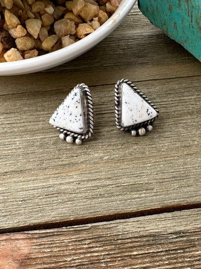White Buffalo Earrings