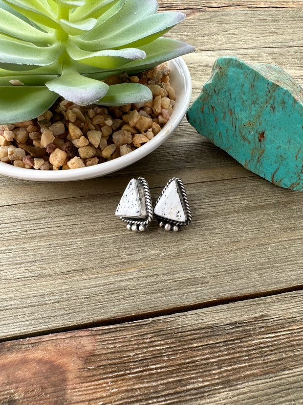 White Buffalo Earrings