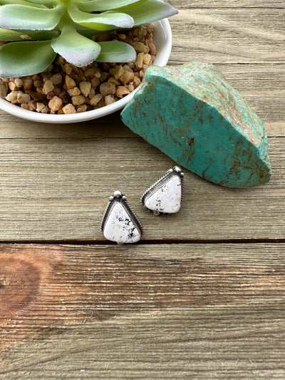 White Buffalo Earrings