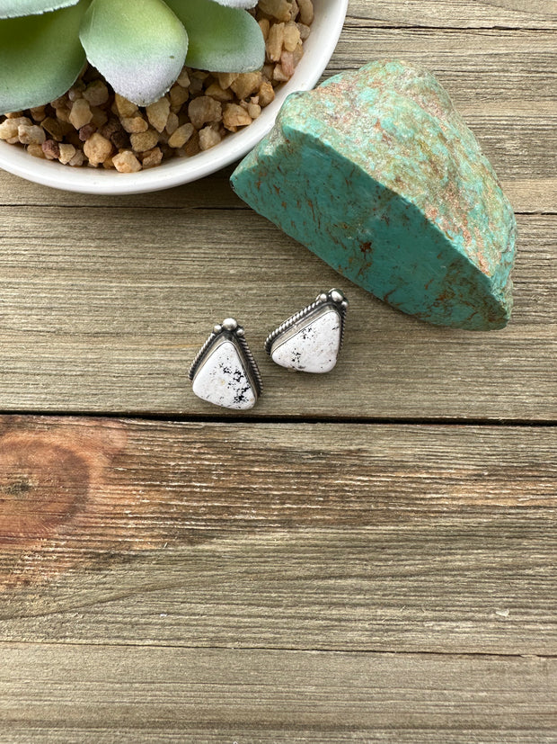 White Buffalo Earrings
