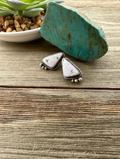 White Buffalo Earrings
