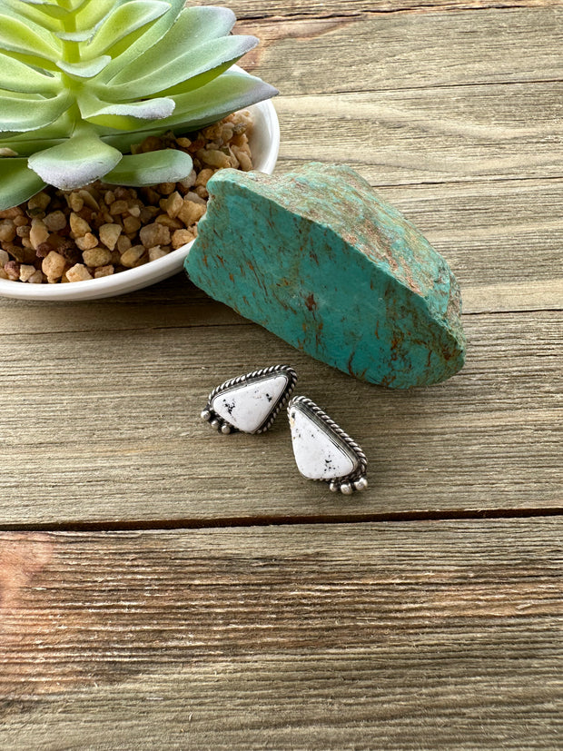 White Buffalo Earrings