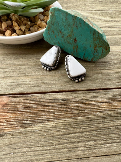 White Buffalo Earrings