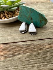 White Buffalo Earrings