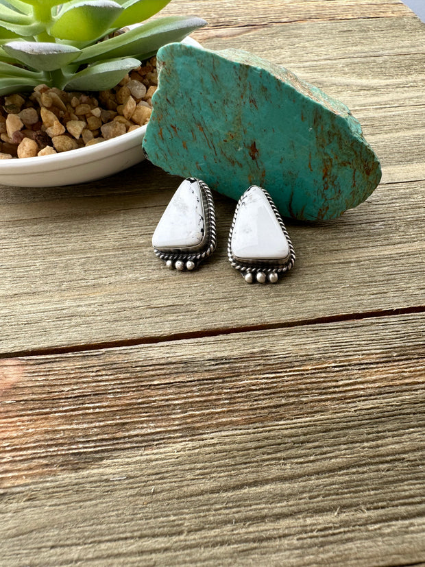 White Buffalo Earrings