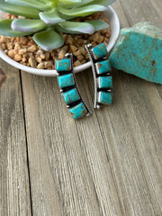 Kingman 4 Stone Square Earrings