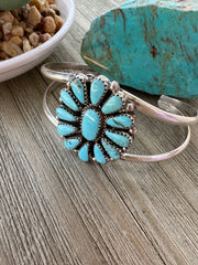 Kingman Turquoise Cluster Cuff
