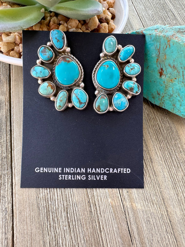 Kingman Half Cluster Earrings