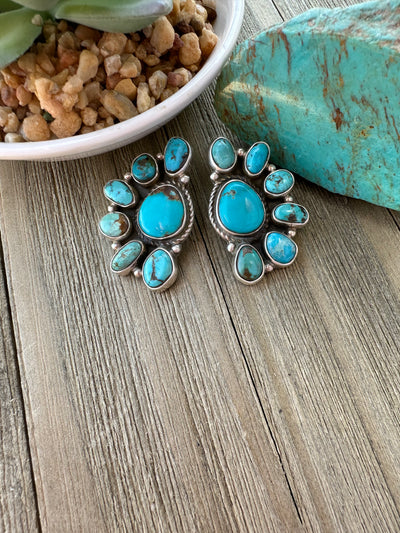 Kingman Half Cluster Earrings