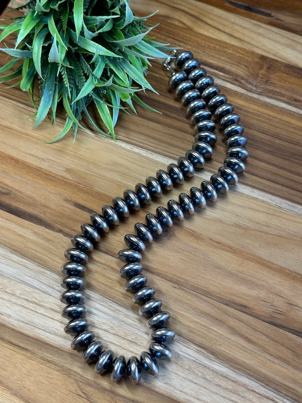 24" 16MM Rondelle Sterling Pearls