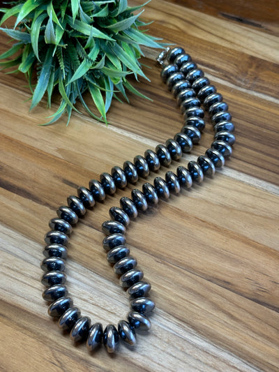 24" 16MM Rondelle Sterling Pearls