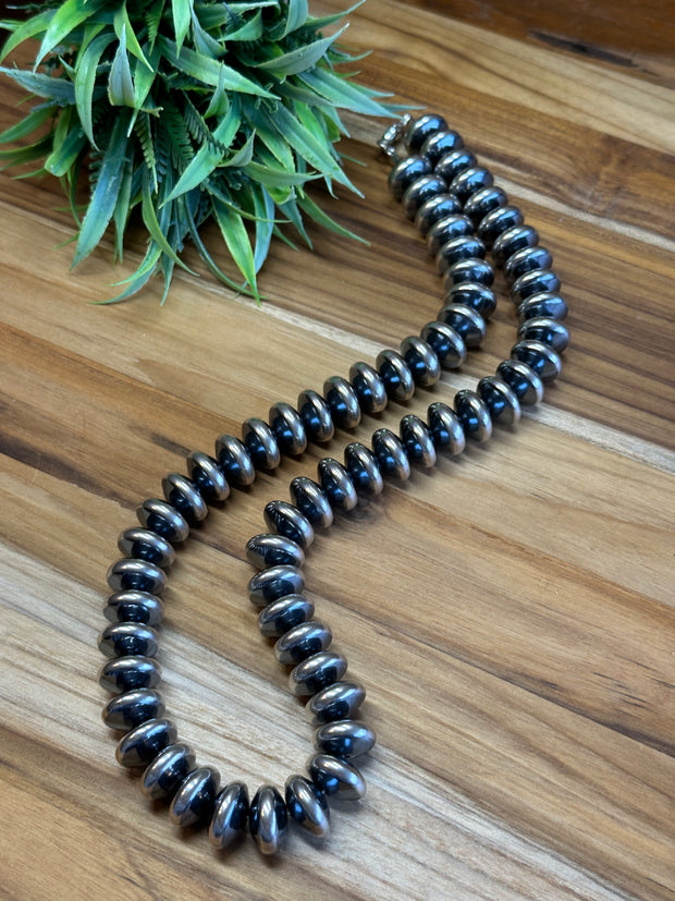 24" 16MM Rondelle Sterling Pearls