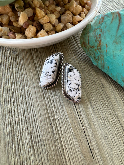 White Buffalo Earrings