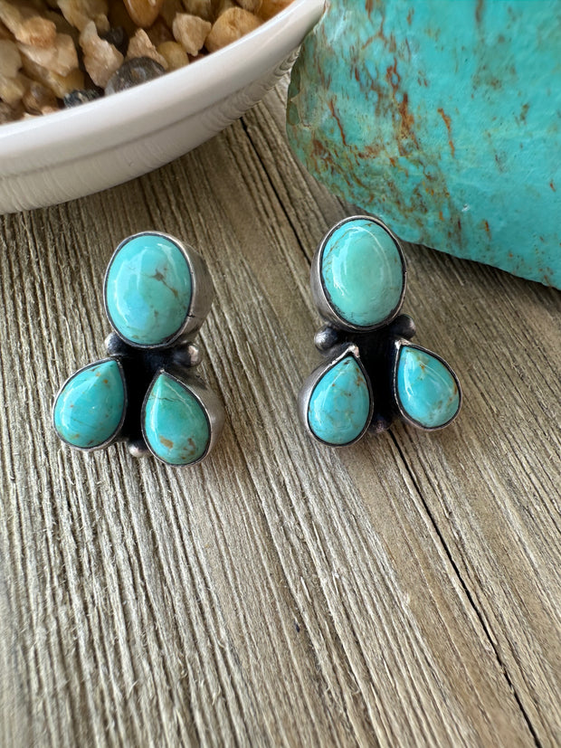 Kingman 3 Stone earrings