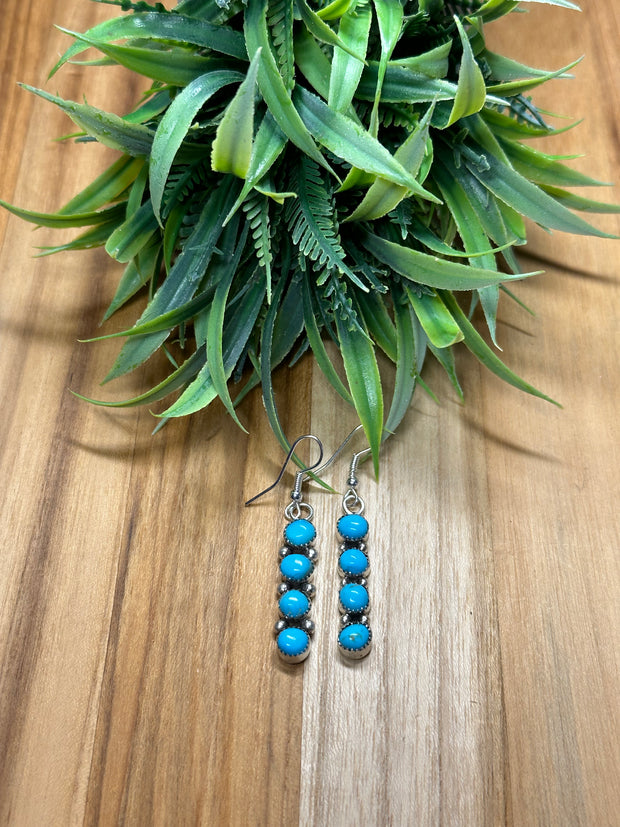 Kingman Turquoise Dangle Earrings