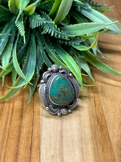 Kingman Teardrop Ring