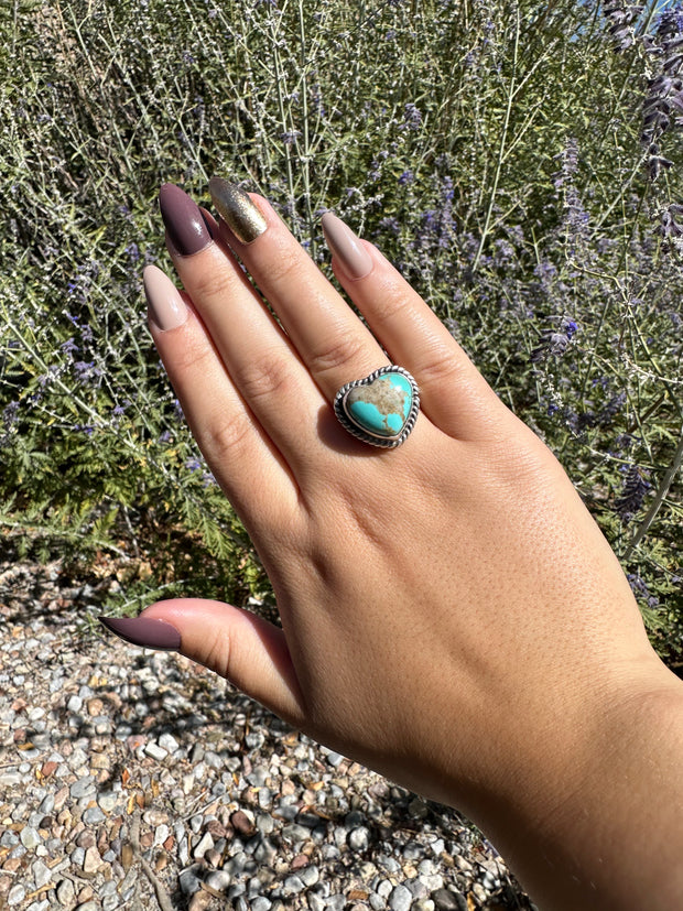 Turquoise Heart Ring