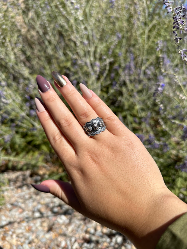 Sterling Starburst Ring