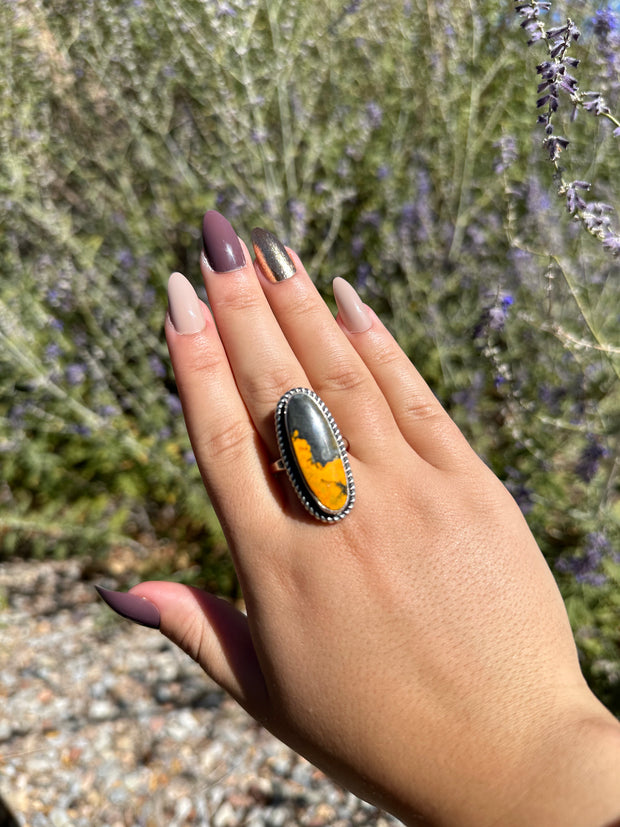 Bumblebee Jasper Oval Ring