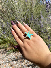 Turquoise Star Ring