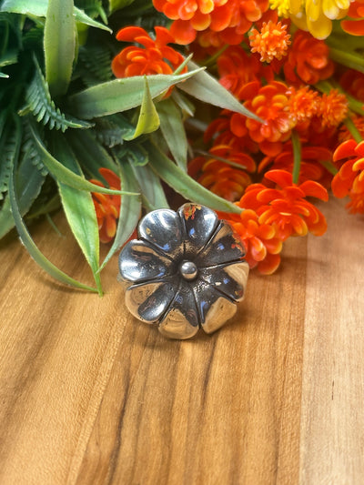 Sterling Silver Flower Ring