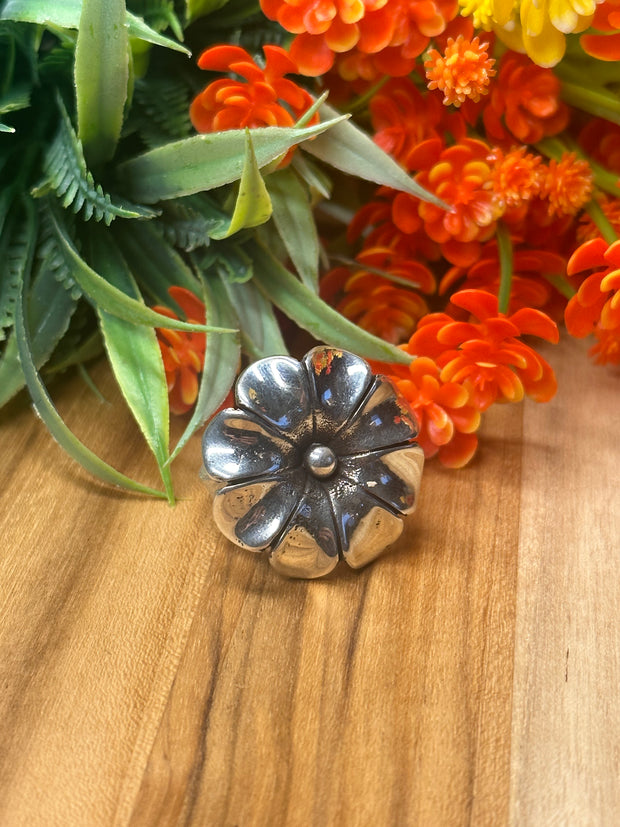 Sterling Silver Flower Ring