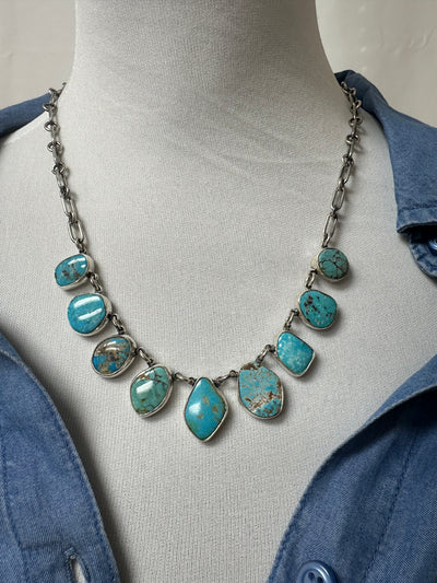 Frederico 9 Stone Necklace