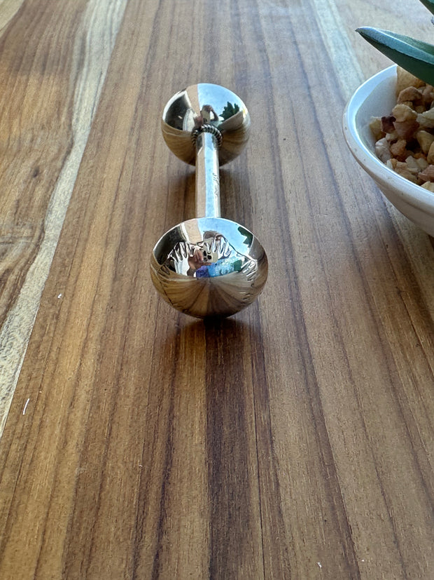 Silver Baby Rattle