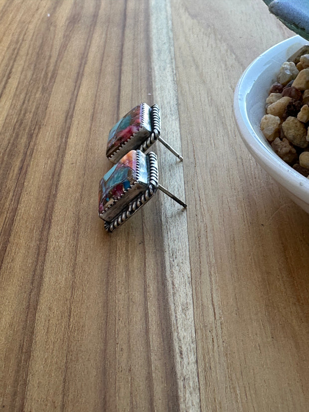 Dahlia Square Earrings