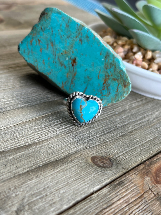 Turquoise Heart Ring