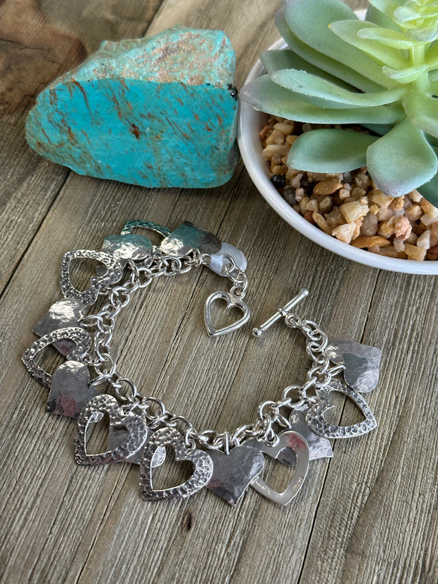 Sterling Heart Bracelet