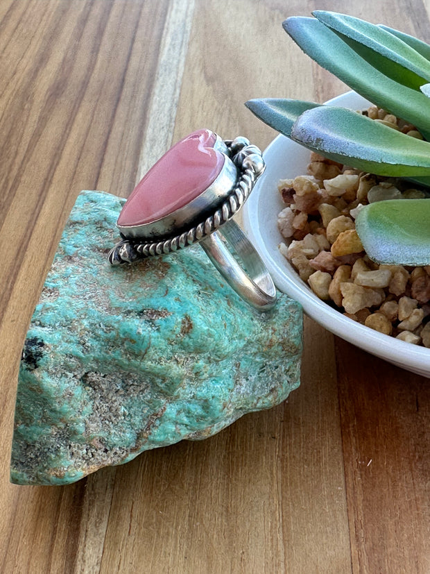 Pink Conch Heart Ring