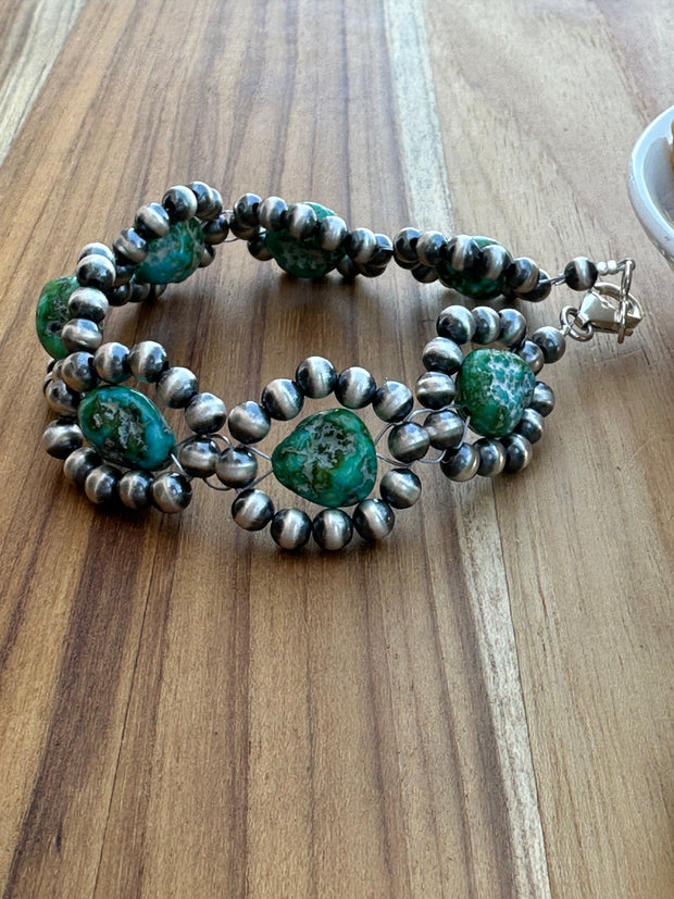 Sonoran Gold pearl Flower Bracelet
