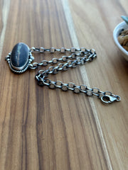 Black Jack Oval Necklace