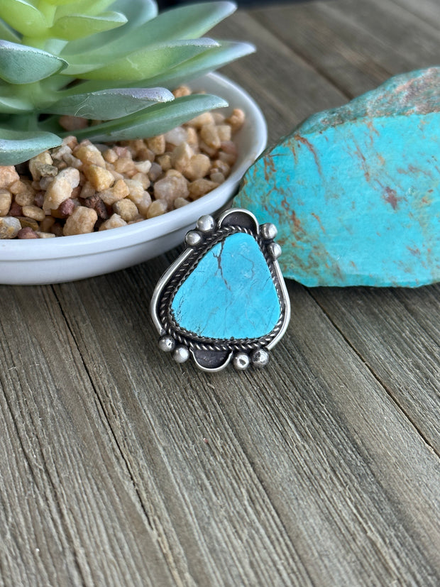 Turquoise Triangle Ring