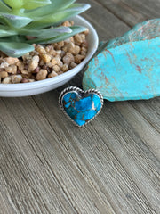 Turquoise Heart Ring