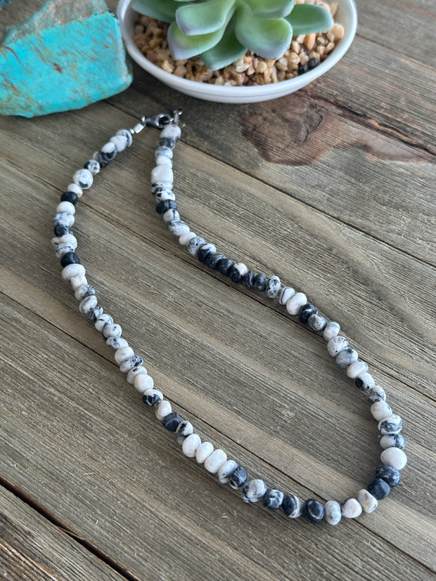 White Buffalo Nugget Necklace