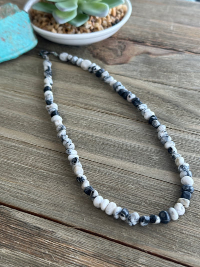 White Buffalo Nugget Necklace