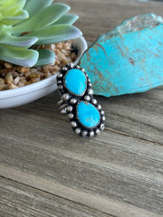 2 Stone Teardrop Ring