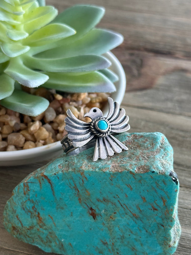 Thunderbird Turquoise Ring