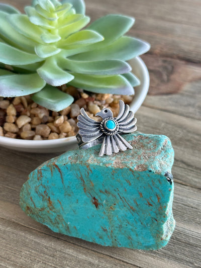 Thunderbird Turquoise Ring